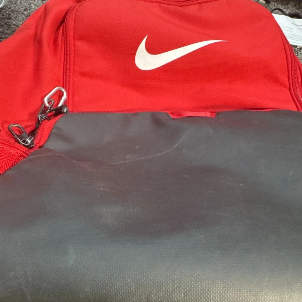 Nike Brasilia Unisex Extra Large Polyester Backpack with Ventilated Pocket, Red